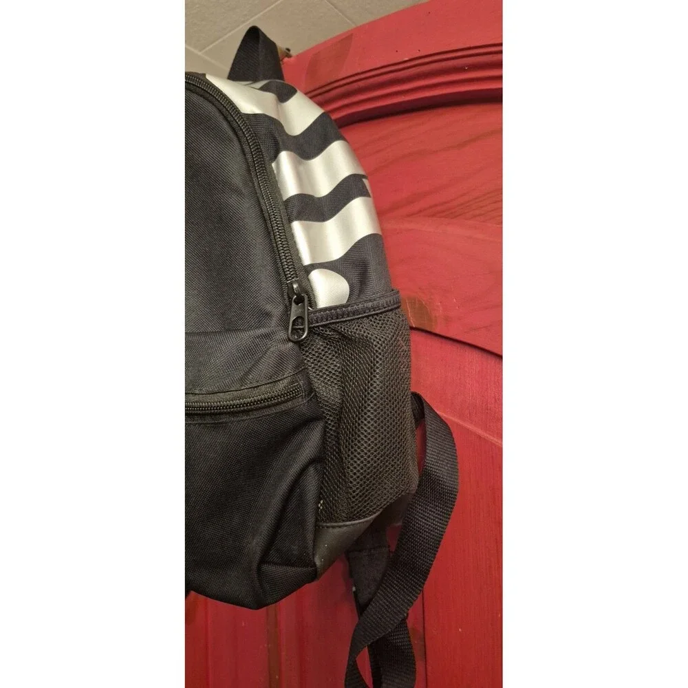 Nike Brasilia JDI Just Do It Kids Mini Backpack purse Black Silver Swoosh EUC